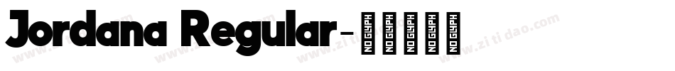 Jordana Regular字体转换